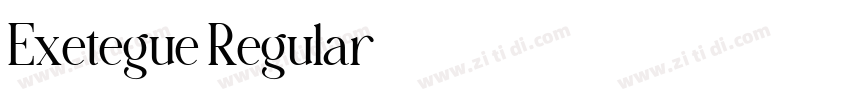 Exetegue Regular字体转换